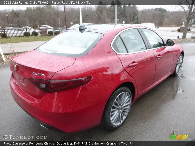 Rosso (Red) Alfa / Black/Tan 2018 Alfa Romeo Giulia Ti AWD