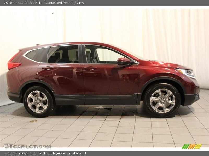 Basque Red Pearl II / Gray 2018 Honda CR-V EX-L