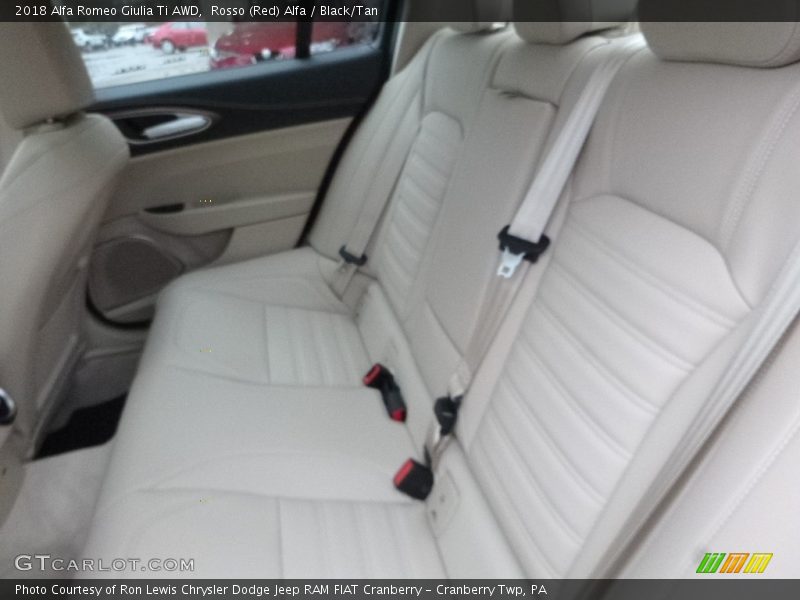 Rosso (Red) Alfa / Black/Tan 2018 Alfa Romeo Giulia Ti AWD