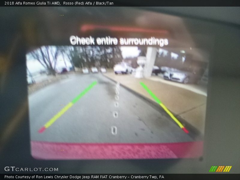 Rosso (Red) Alfa / Black/Tan 2018 Alfa Romeo Giulia Ti AWD