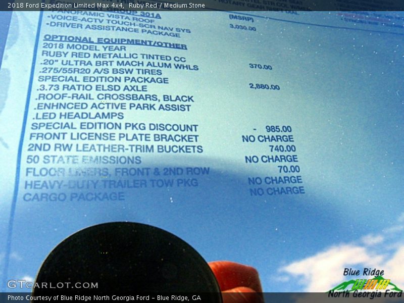 Ruby Red / Medium Stone 2018 Ford Expedition Limited Max 4x4