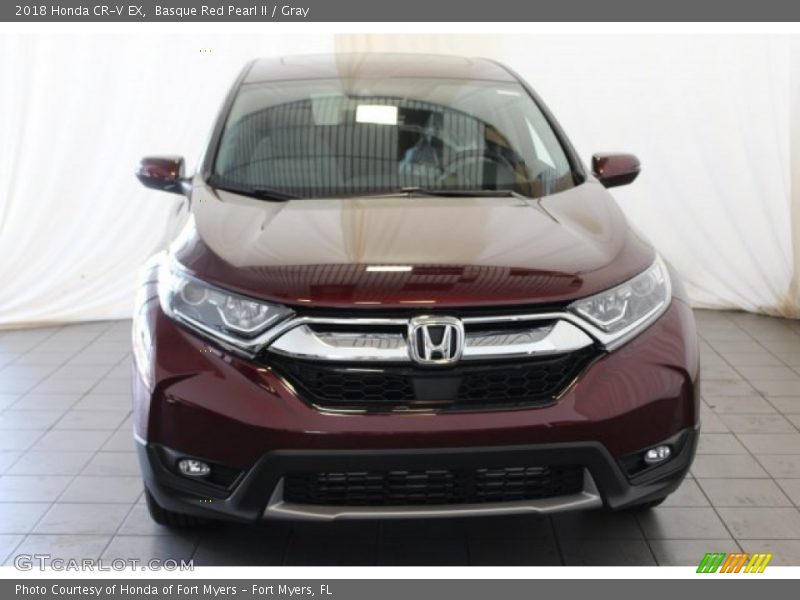 Basque Red Pearl II / Gray 2018 Honda CR-V EX