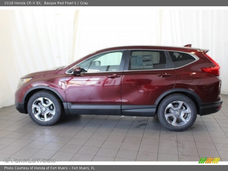 Basque Red Pearl II / Gray 2018 Honda CR-V EX