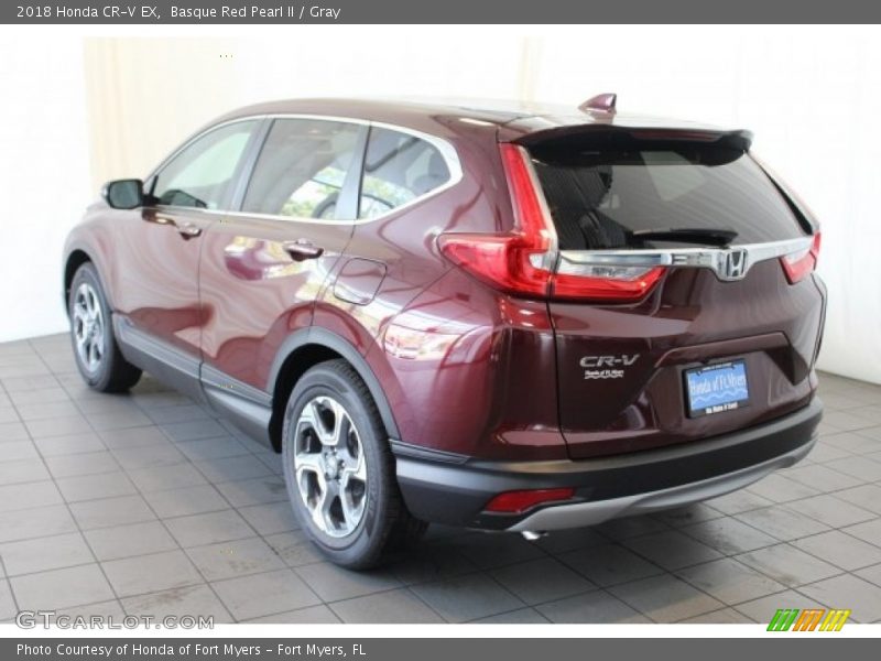 Basque Red Pearl II / Gray 2018 Honda CR-V EX