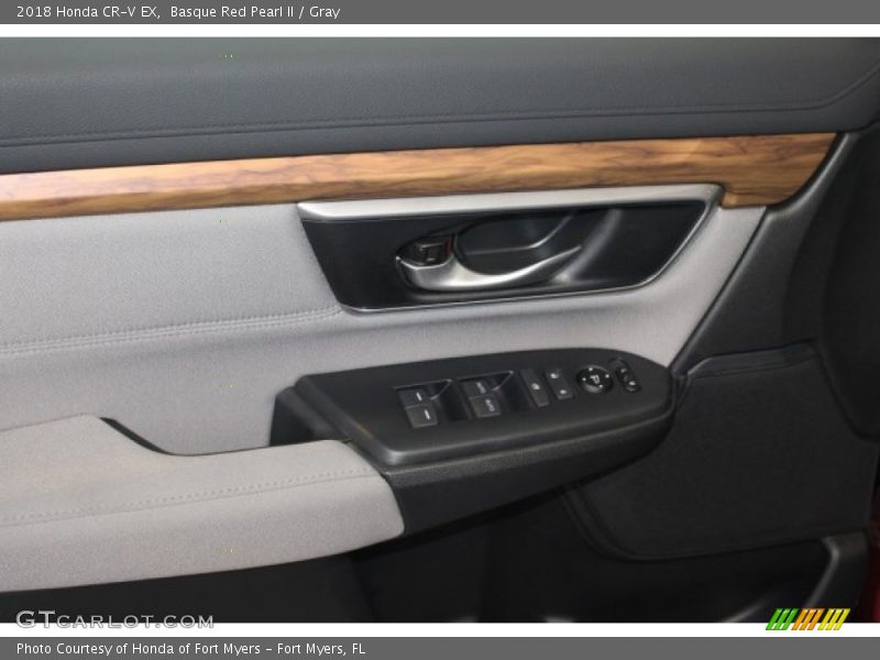 Basque Red Pearl II / Gray 2018 Honda CR-V EX