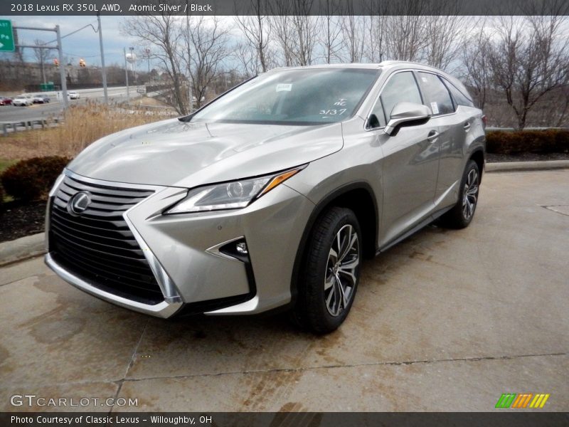 Atomic Silver / Black 2018 Lexus RX 350L AWD