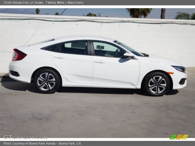 Taffeta White / Black/Ivory 2018 Honda Civic LX Sedan