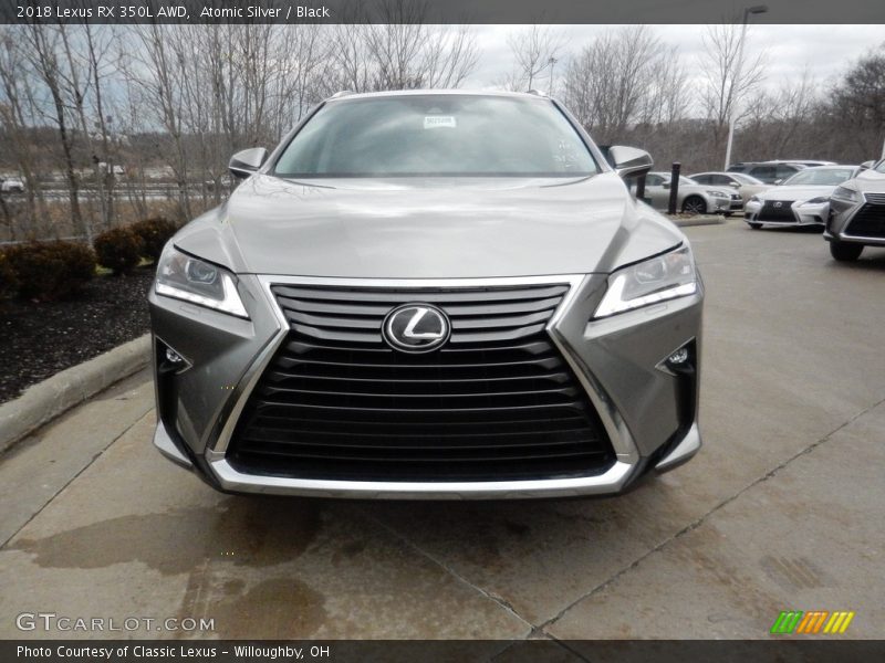 Atomic Silver / Black 2018 Lexus RX 350L AWD