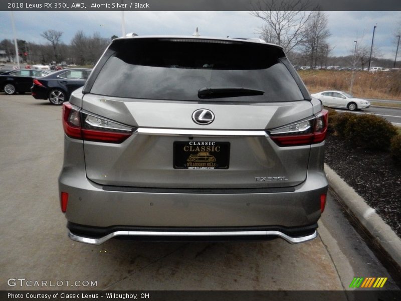 Atomic Silver / Black 2018 Lexus RX 350L AWD