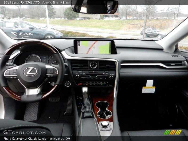 Atomic Silver / Black 2018 Lexus RX 350L AWD