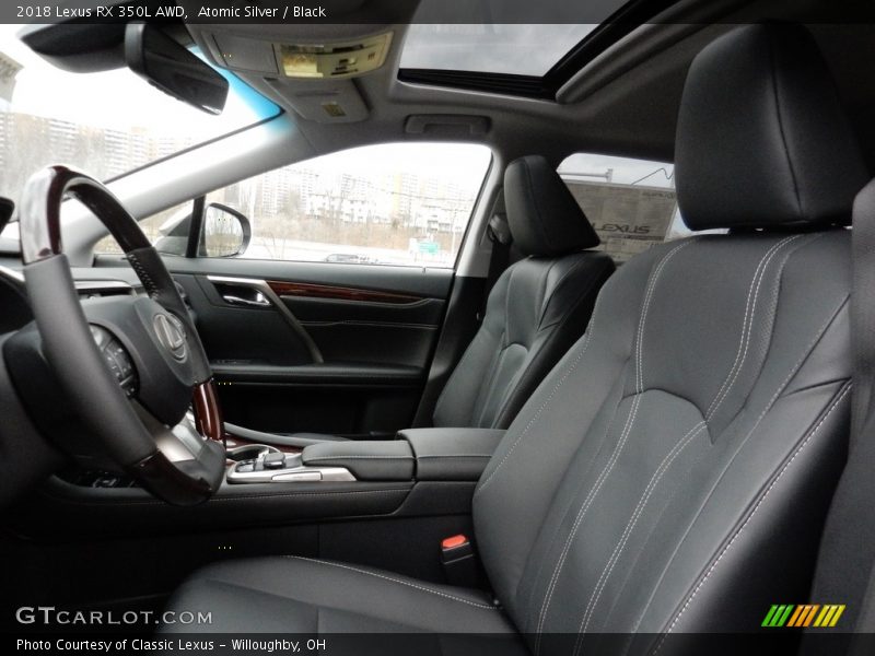 Atomic Silver / Black 2018 Lexus RX 350L AWD