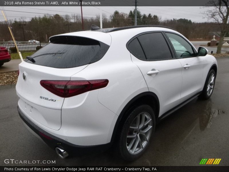 Alfa White / Black/Black 2018 Alfa Romeo Stelvio Ti AWD