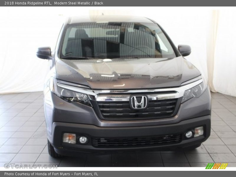 Modern Steel Metallic / Black 2018 Honda Ridgeline RTL