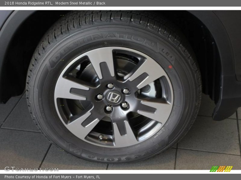 Modern Steel Metallic / Black 2018 Honda Ridgeline RTL