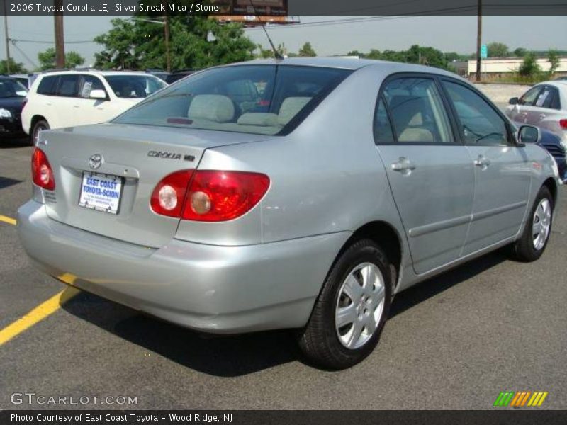 Silver Streak Mica / Stone 2006 Toyota Corolla LE