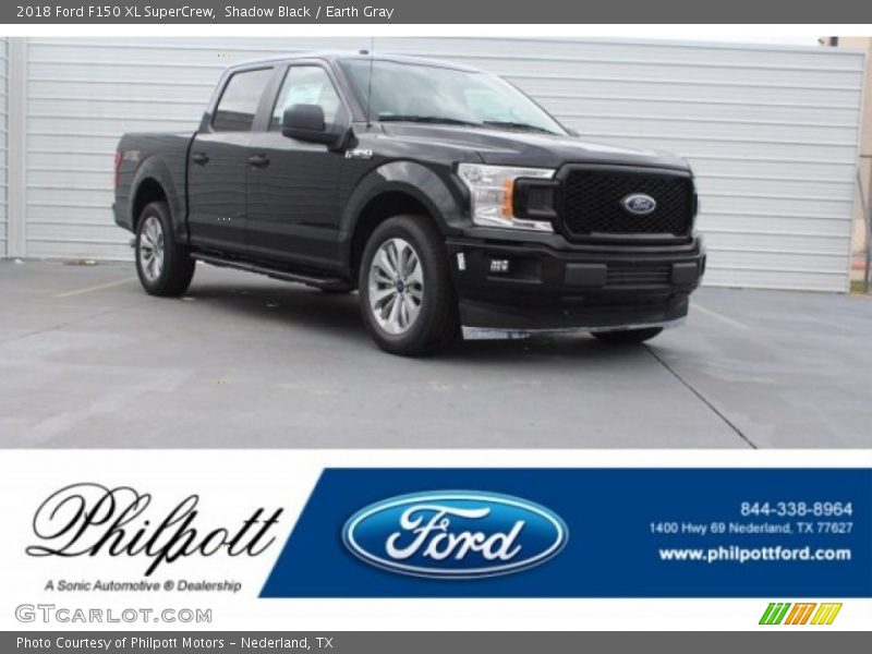 Shadow Black / Earth Gray 2018 Ford F150 XL SuperCrew