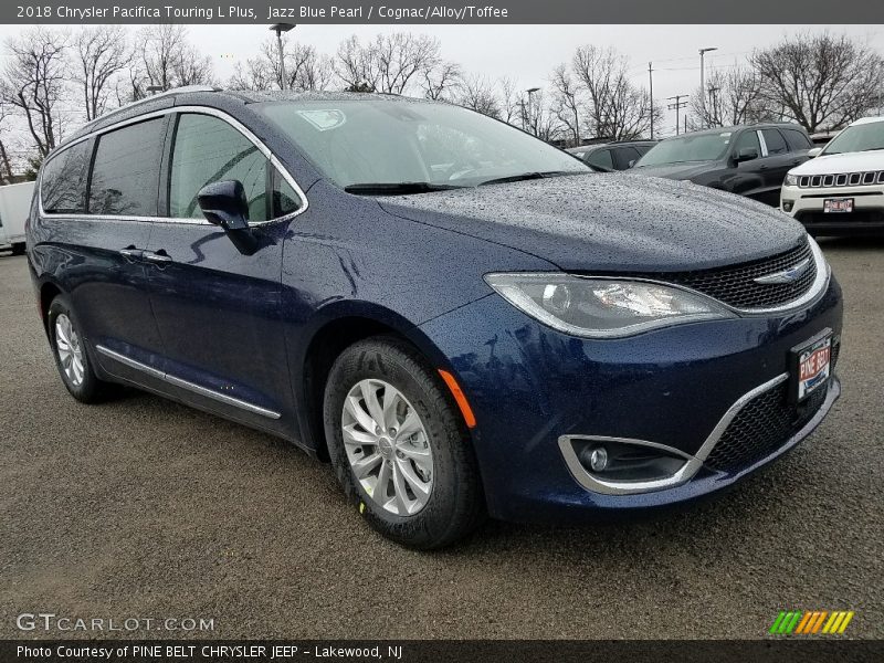 Jazz Blue Pearl / Cognac/Alloy/Toffee 2018 Chrysler Pacifica Touring L Plus