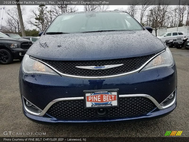 Jazz Blue Pearl / Cognac/Alloy/Toffee 2018 Chrysler Pacifica Touring L Plus