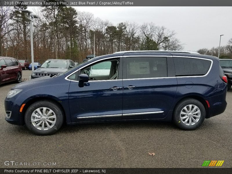 Jazz Blue Pearl / Cognac/Alloy/Toffee 2018 Chrysler Pacifica Touring L Plus