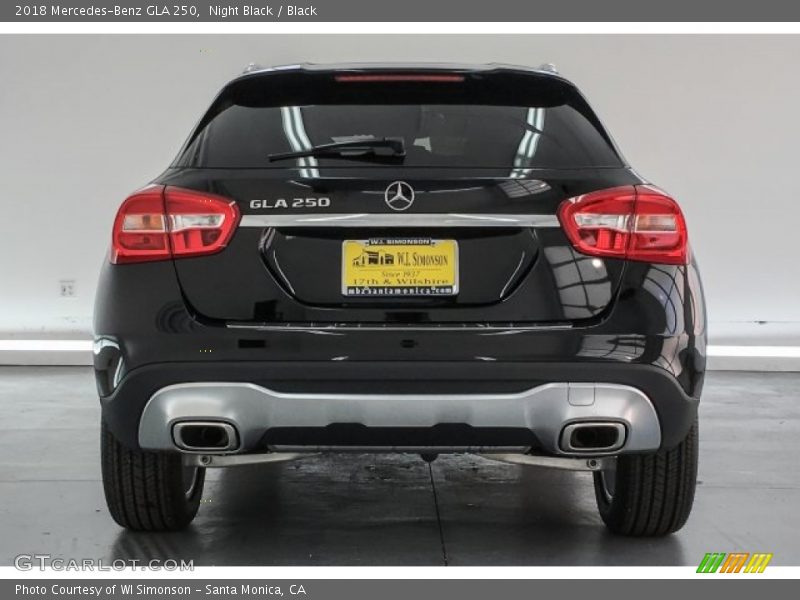Night Black / Black 2018 Mercedes-Benz GLA 250