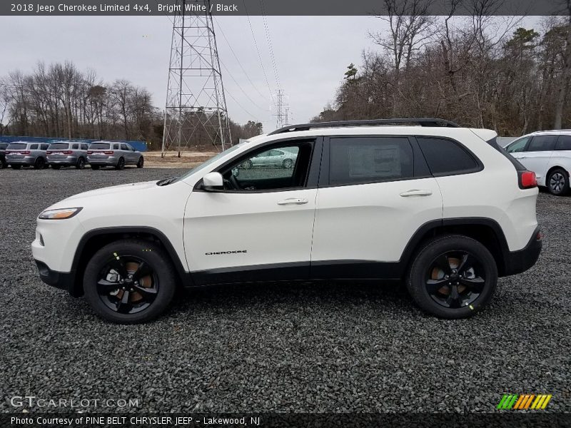 Bright White / Black 2018 Jeep Cherokee Limited 4x4