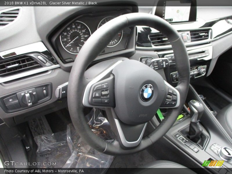 Glacier Silver Metallic / Black 2018 BMW X1 xDrive28i