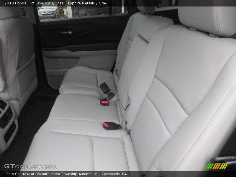 Steel Sapphire Metallic / Gray 2018 Honda Pilot EX-L AWD