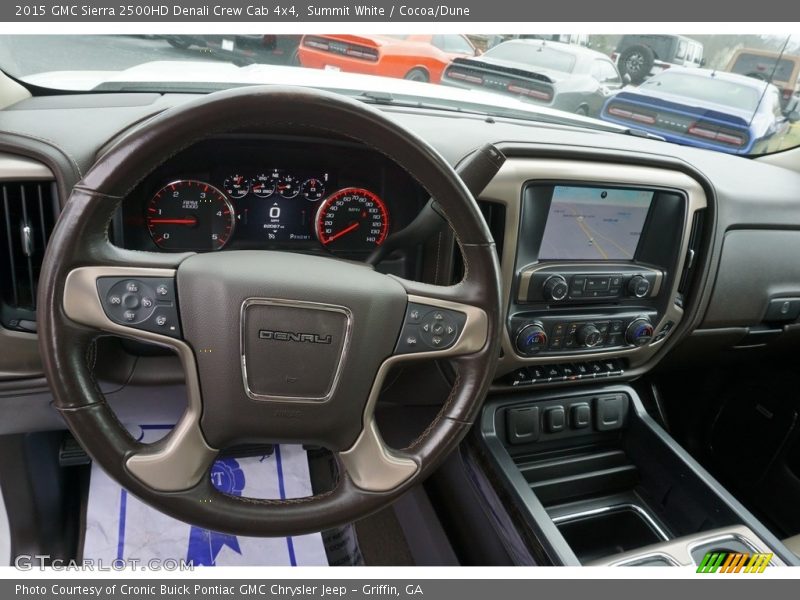 Summit White / Cocoa/Dune 2015 GMC Sierra 2500HD Denali Crew Cab 4x4