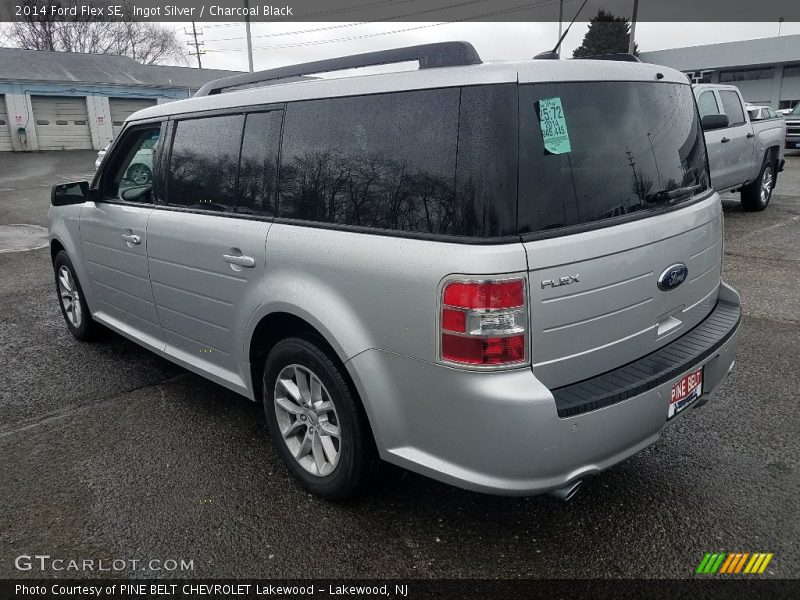 Ingot Silver / Charcoal Black 2014 Ford Flex SE