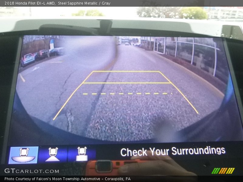 Steel Sapphire Metallic / Gray 2018 Honda Pilot EX-L AWD