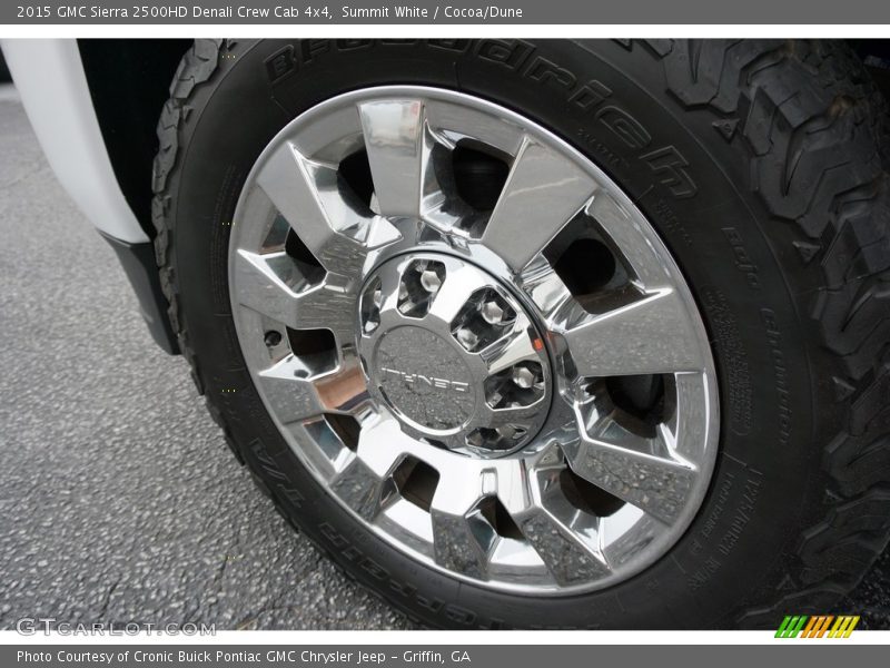 Summit White / Cocoa/Dune 2015 GMC Sierra 2500HD Denali Crew Cab 4x4