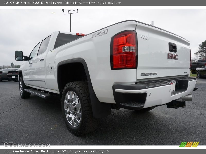 Summit White / Cocoa/Dune 2015 GMC Sierra 2500HD Denali Crew Cab 4x4