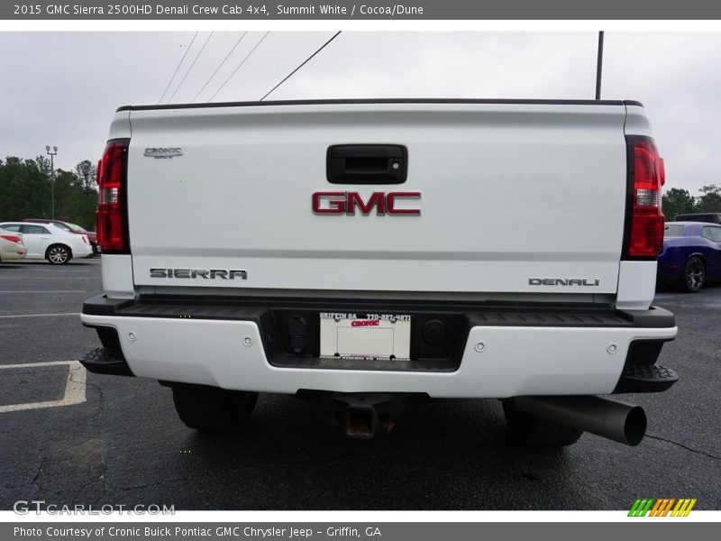 Summit White / Cocoa/Dune 2015 GMC Sierra 2500HD Denali Crew Cab 4x4