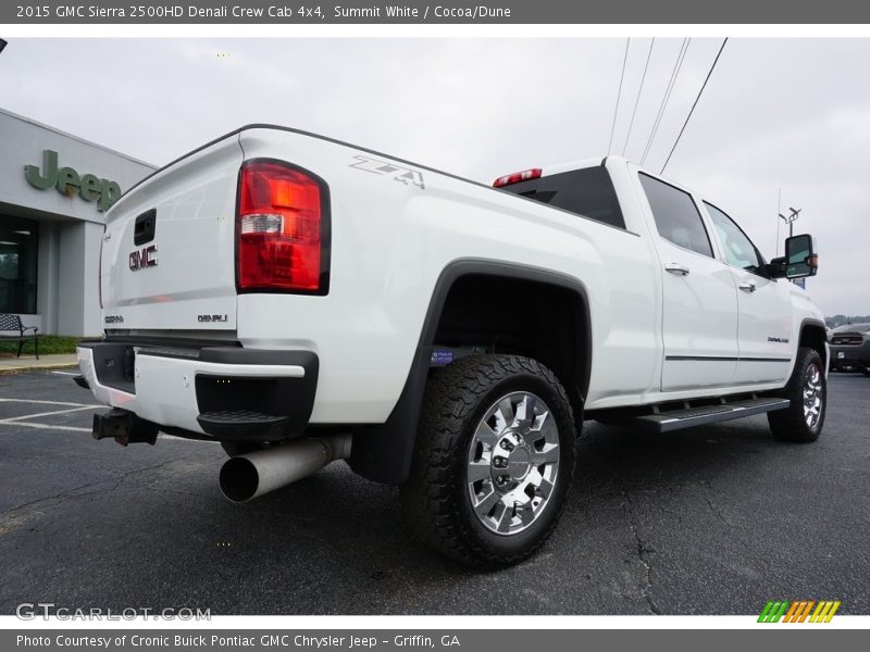 Summit White / Cocoa/Dune 2015 GMC Sierra 2500HD Denali Crew Cab 4x4