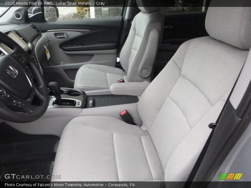Lunar Silver Metallic / Gray 2018 Honda Pilot EX AWD