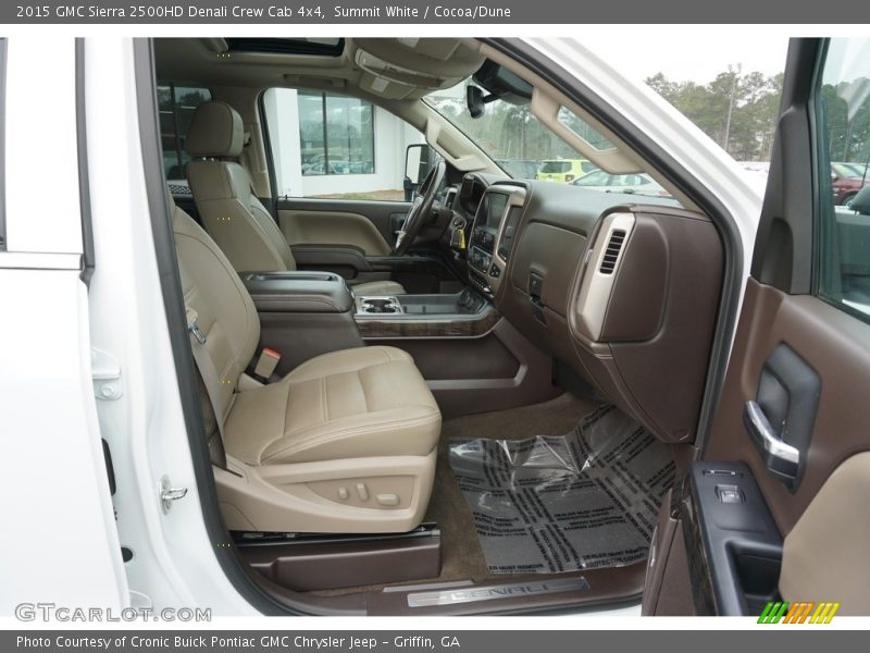 Summit White / Cocoa/Dune 2015 GMC Sierra 2500HD Denali Crew Cab 4x4