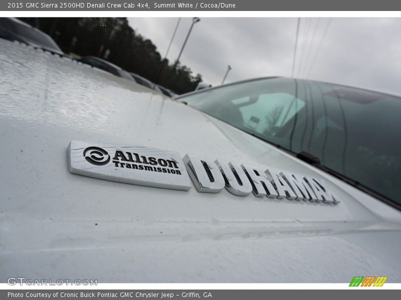 Summit White / Cocoa/Dune 2015 GMC Sierra 2500HD Denali Crew Cab 4x4