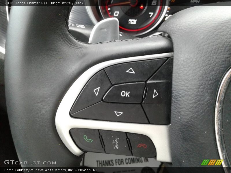 Bright White / Black 2016 Dodge Charger R/T