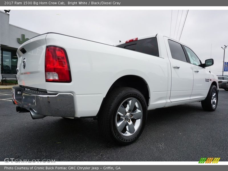 Bright White / Black/Diesel Gray 2017 Ram 1500 Big Horn Crew Cab