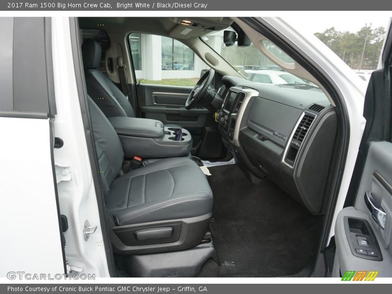 Bright White / Black/Diesel Gray 2017 Ram 1500 Big Horn Crew Cab