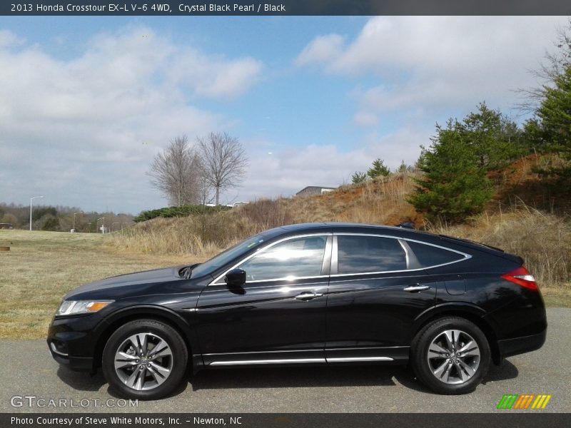 Crystal Black Pearl / Black 2013 Honda Crosstour EX-L V-6 4WD