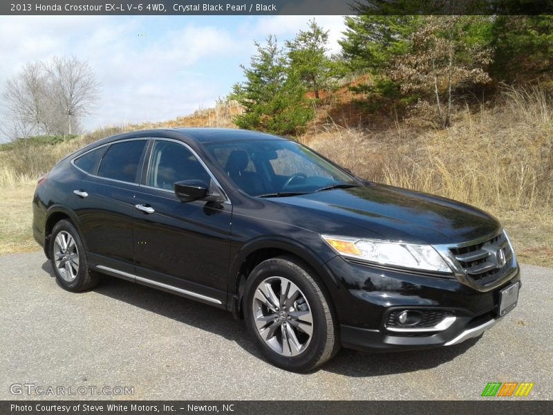 Crystal Black Pearl / Black 2013 Honda Crosstour EX-L V-6 4WD