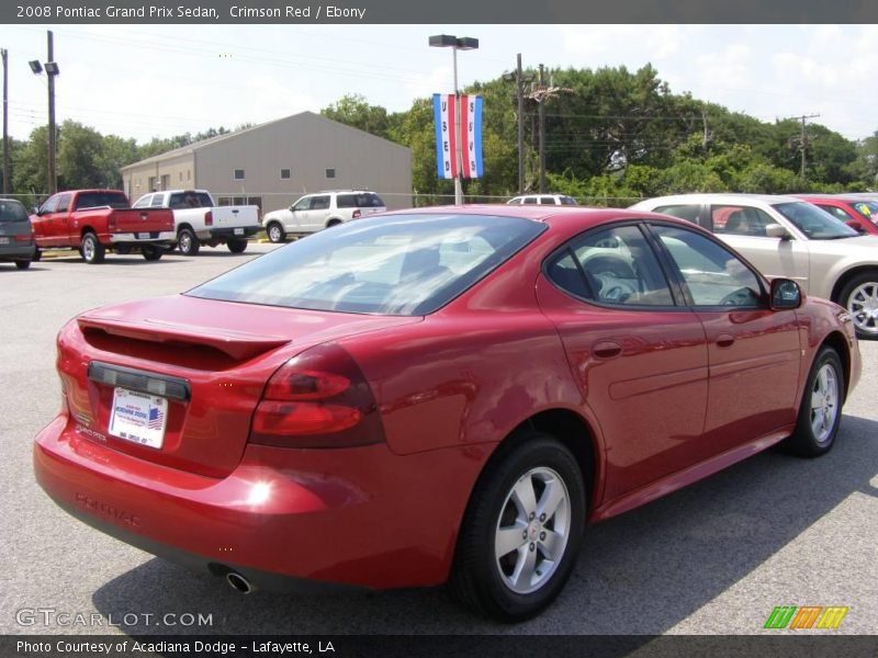 Crimson Red / Ebony 2008 Pontiac Grand Prix Sedan