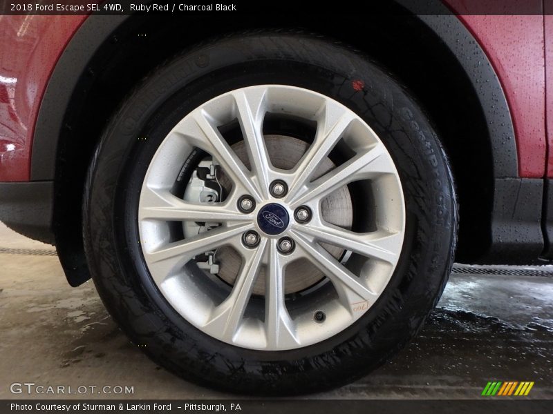 Ruby Red / Charcoal Black 2018 Ford Escape SEL 4WD