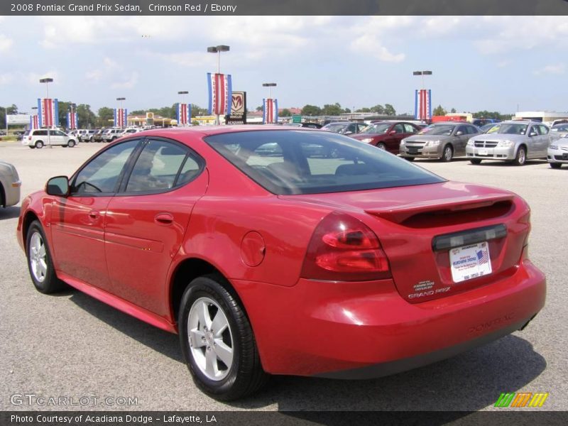 Crimson Red / Ebony 2008 Pontiac Grand Prix Sedan