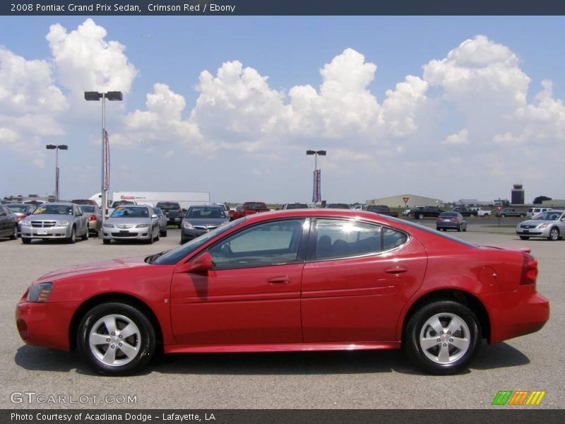 Crimson Red / Ebony 2008 Pontiac Grand Prix Sedan