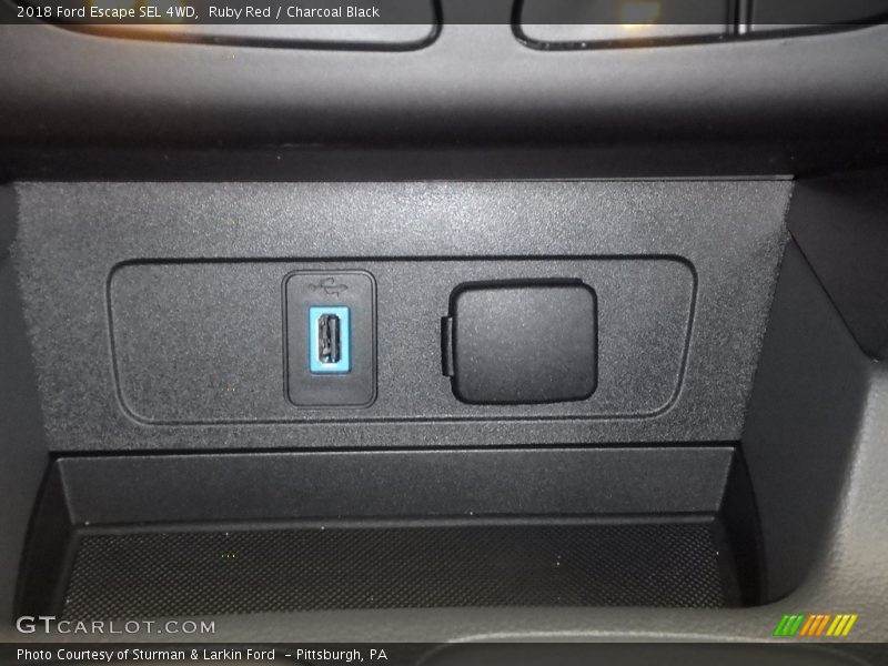 Ruby Red / Charcoal Black 2018 Ford Escape SEL 4WD