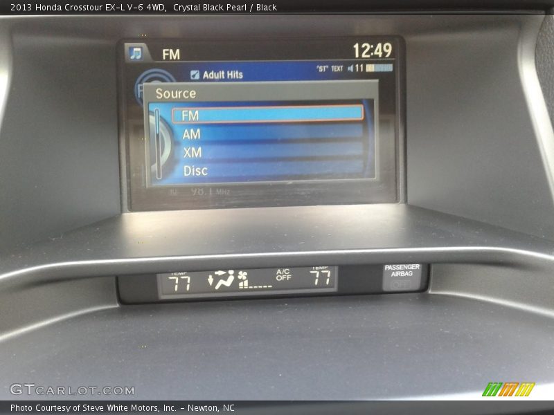 Crystal Black Pearl / Black 2013 Honda Crosstour EX-L V-6 4WD