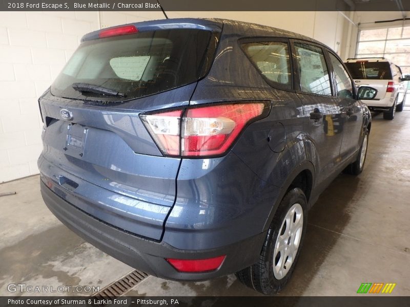 Blue Metallic / Charcoal Black 2018 Ford Escape S