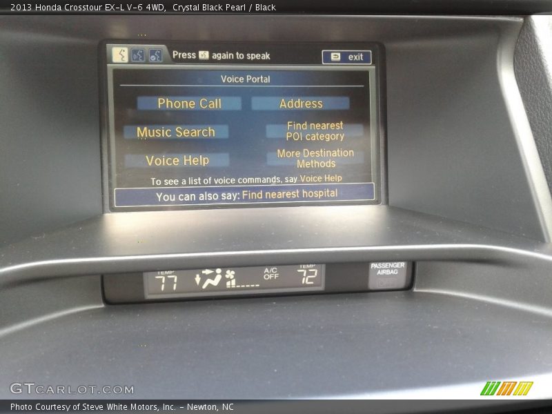 Crystal Black Pearl / Black 2013 Honda Crosstour EX-L V-6 4WD